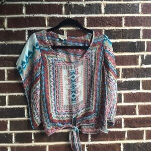Live and Let Live blouse, Sz S